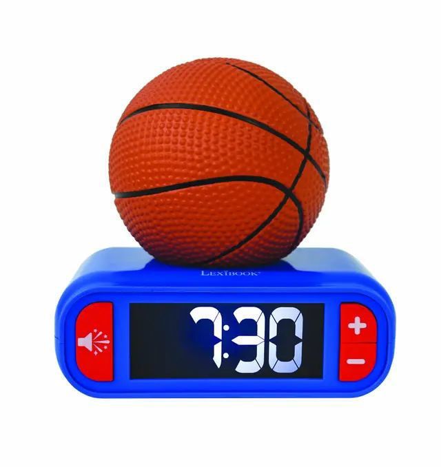 Παιδικό Ξυπνητήρι Basketball με 3D Νυχτερινό Φως & Ηχητικά Εφέ Lexibook RL800BA