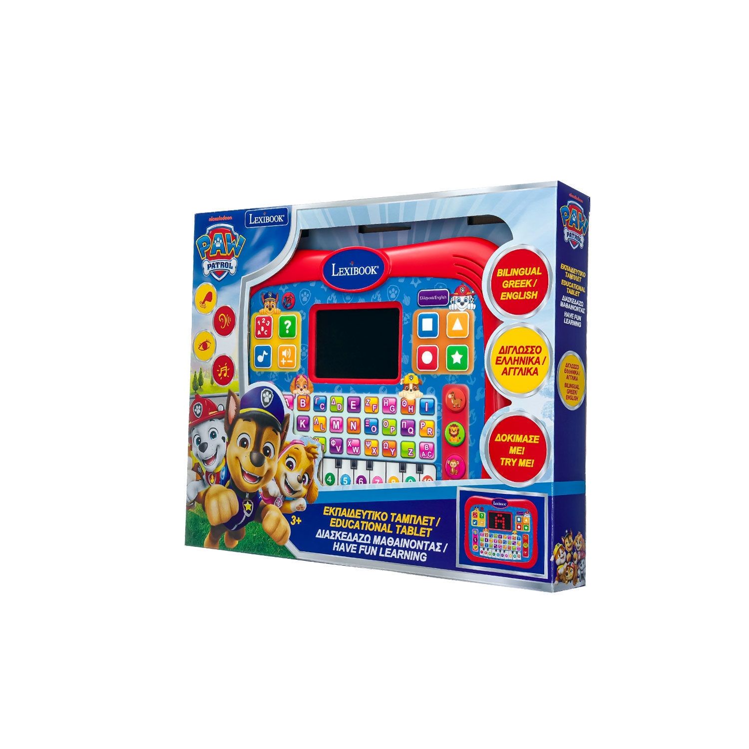 Εκπαιδευτικό Δίγλωσσο Tablet Paw Patrol με Οθόνη & Πιάνο 3+ Ετών Lexibook JCPAD007PAi8
