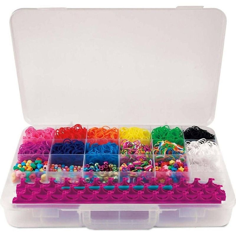 Cra-Z-Loom All-In-One Studio - Βαλιτσάκι με Αργαλειό, 5600 Λαστιχάκια & Αξεσουάρ (8+ Ετών) Lexibook CRLOOM7