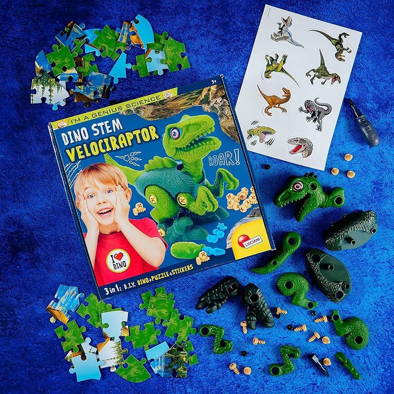 Dino STEM Βελοσιράπτορας I'm A Genius - DIY Εκπαιδευτικό Σετ 5+ Ετών Lisciani 92413