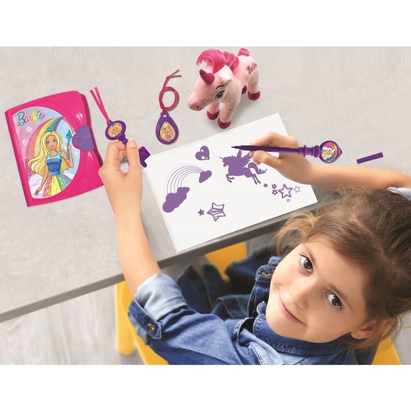Barbie Ηλεκτρονικό Μυστικό Ημερολόγιο Lexibook - Με Λούτρινο Μονόκερο, Φως, Ήχο & Αξεσουάρ SD15BBY