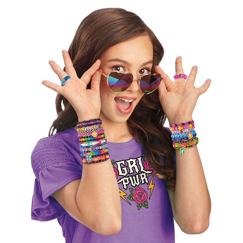 Cra-Z-Loom Rock & Roll - Αργαλειός Βραχιολιών με Charms και Γράμματα (8+ Ετών) Lexibook CRLOOM6