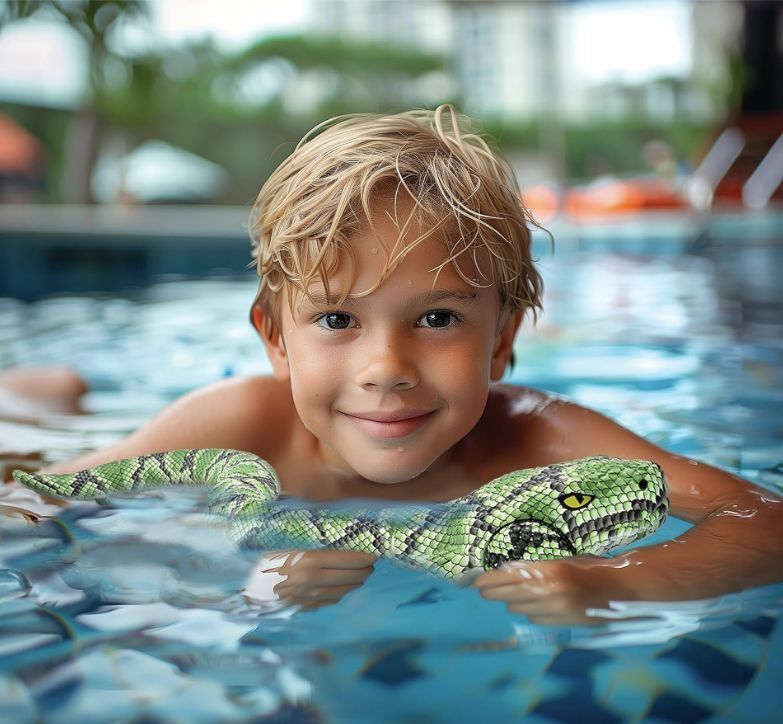 Τηλεκατευθυνόμενος Αμφίβιος Πύθωνας Lexibook Power Python RC για Στεριά & Νερό