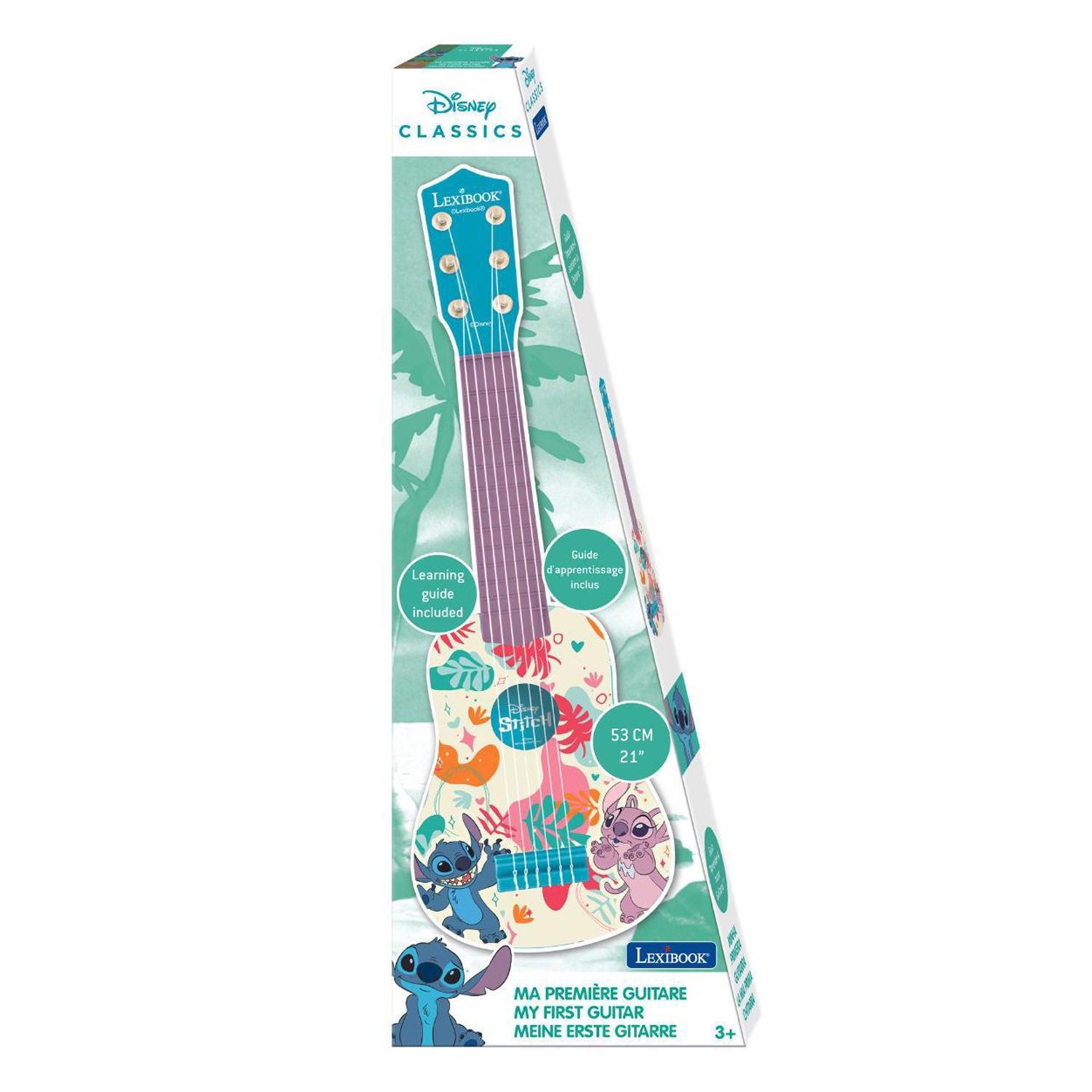 Η πρώτη μου κιθάρα Stitch με 6 νάιλον χορδές, και 53 cm μήκος Lexibook K200D