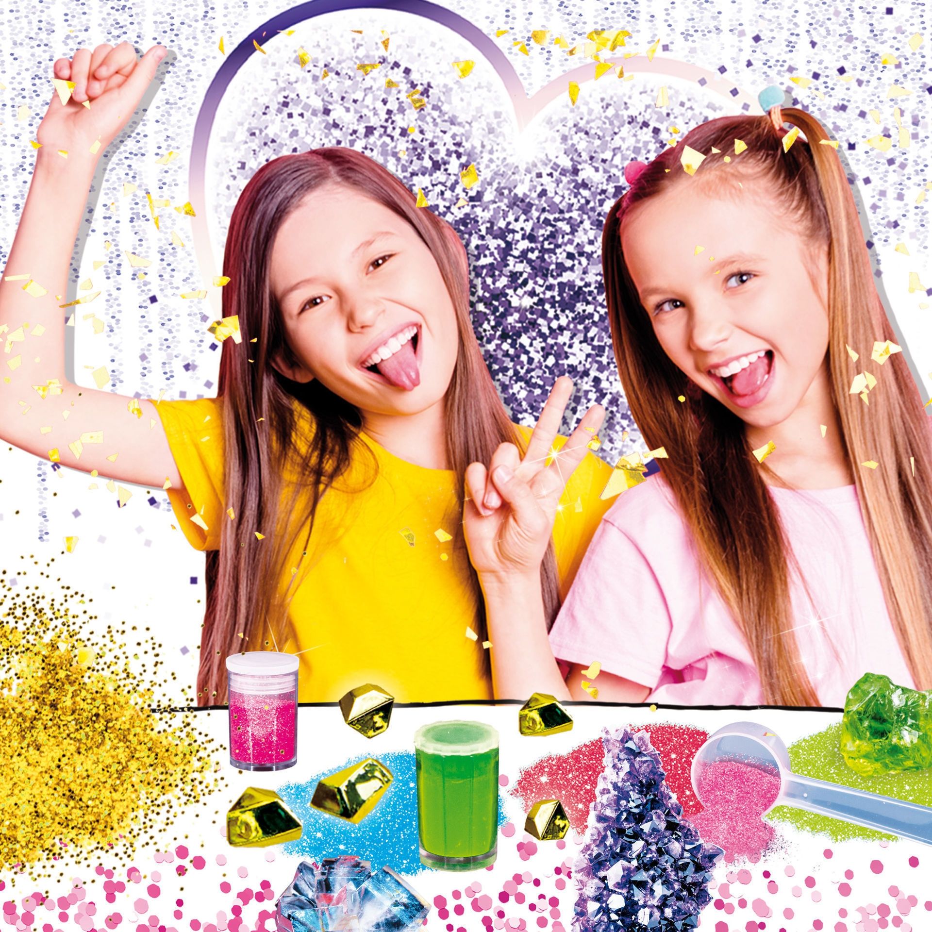 Η Μαγεία του Glitter Lisciani - Εκπαιδευτικό Σετ με Κρυστάλλους & Λαμπερά Πειράματα 100194