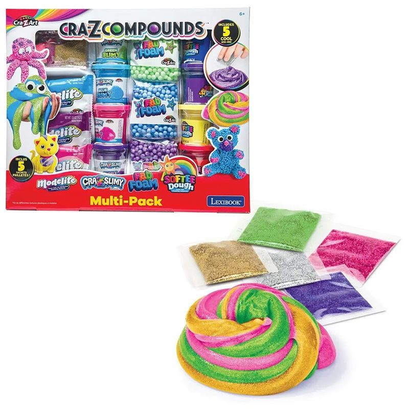Cra-Z-Art Compounds Medium Pack - Σετ 4 Διαφορετικών Υφών με Glitter -