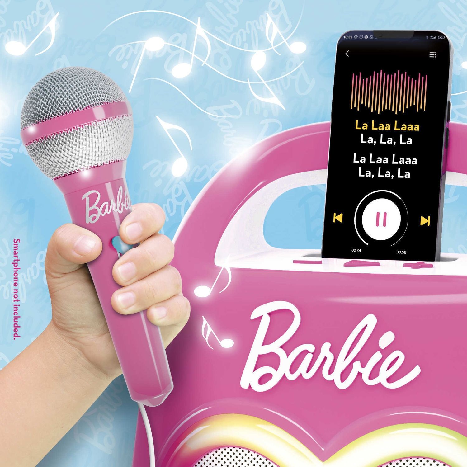 ΗΧΕΙΟ ΚΑΙ ΜΙΚΡΟΦΩΝΟ BLUETOOTH BARBIE PARTY