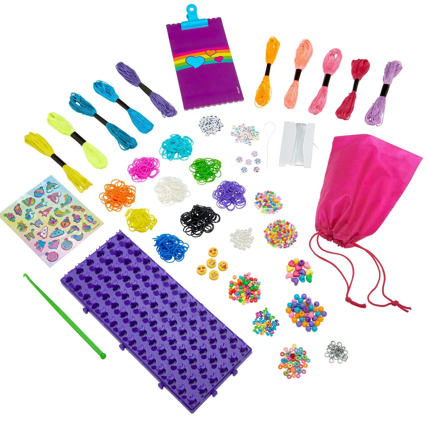 Cra-Z-Loom All-in-One Friendship Studio - Σετ με 1600 Bands, 1000+ Beads & Super Loom (8+ Ετών) Lexibook CRSS46