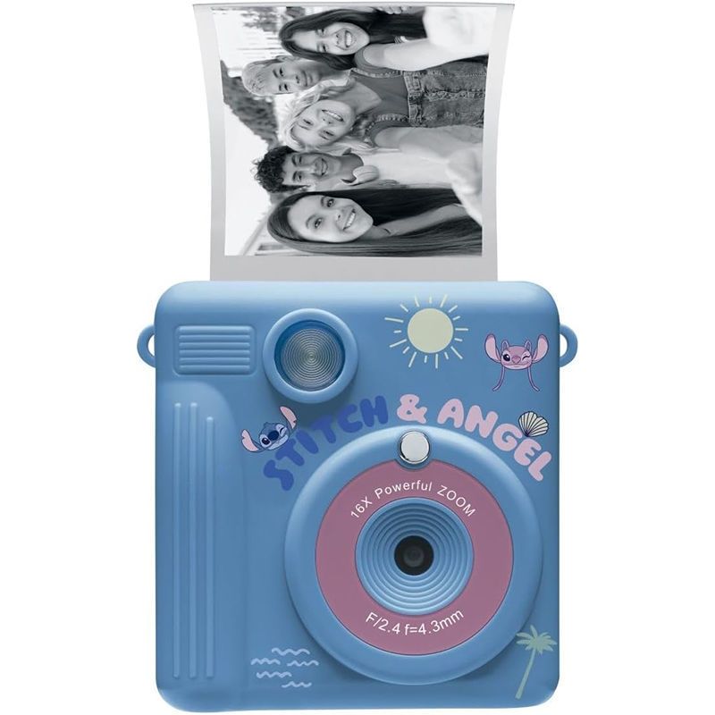 Lexibook Starcam Print Disney Stitch – Παιδική Κάμερα με Άμεση Εκτύπωση, 3D Θήκη Σιλικόνης & Σετ Δημιουργίας DJ130DZ