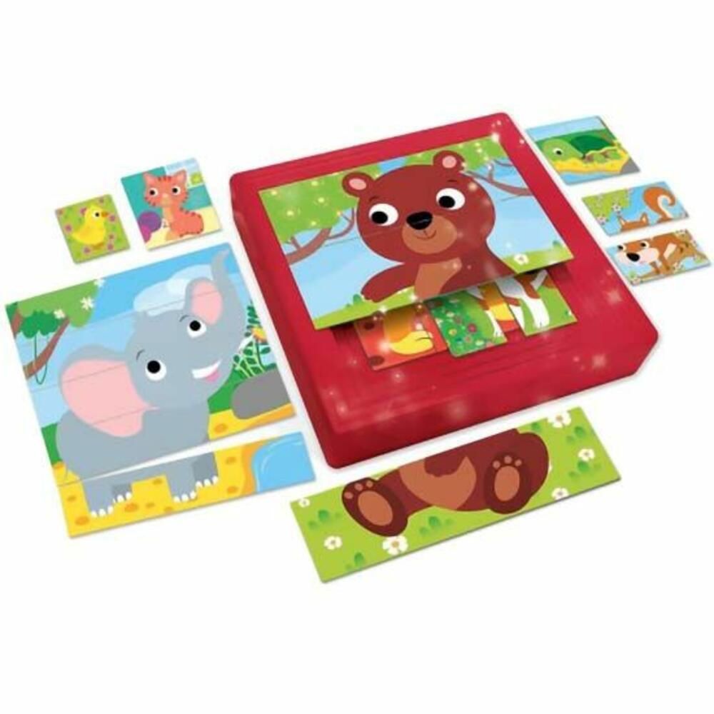 Carotina Baby – 9 Προοδευτικά Παζλ Πυραμίδα Μωρά Ζώα | Lisciani | 1-4 Ετών - 95476