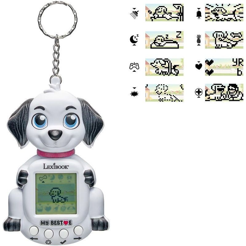 Lexibook My Best-E Dog – Εικονικό Σκυλάκι Κονσόλα Μπρελόκ My Digital Companion JLMBDOG