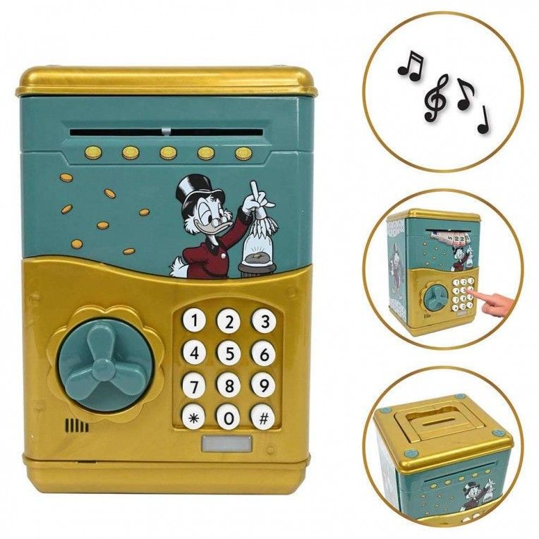 Lexibook Disney Scrooge McDuck – Ηλεκτρονικός Κουμπαράς Χρηματοκιβώτιο με Κωδικό & Ήχους JG150SC