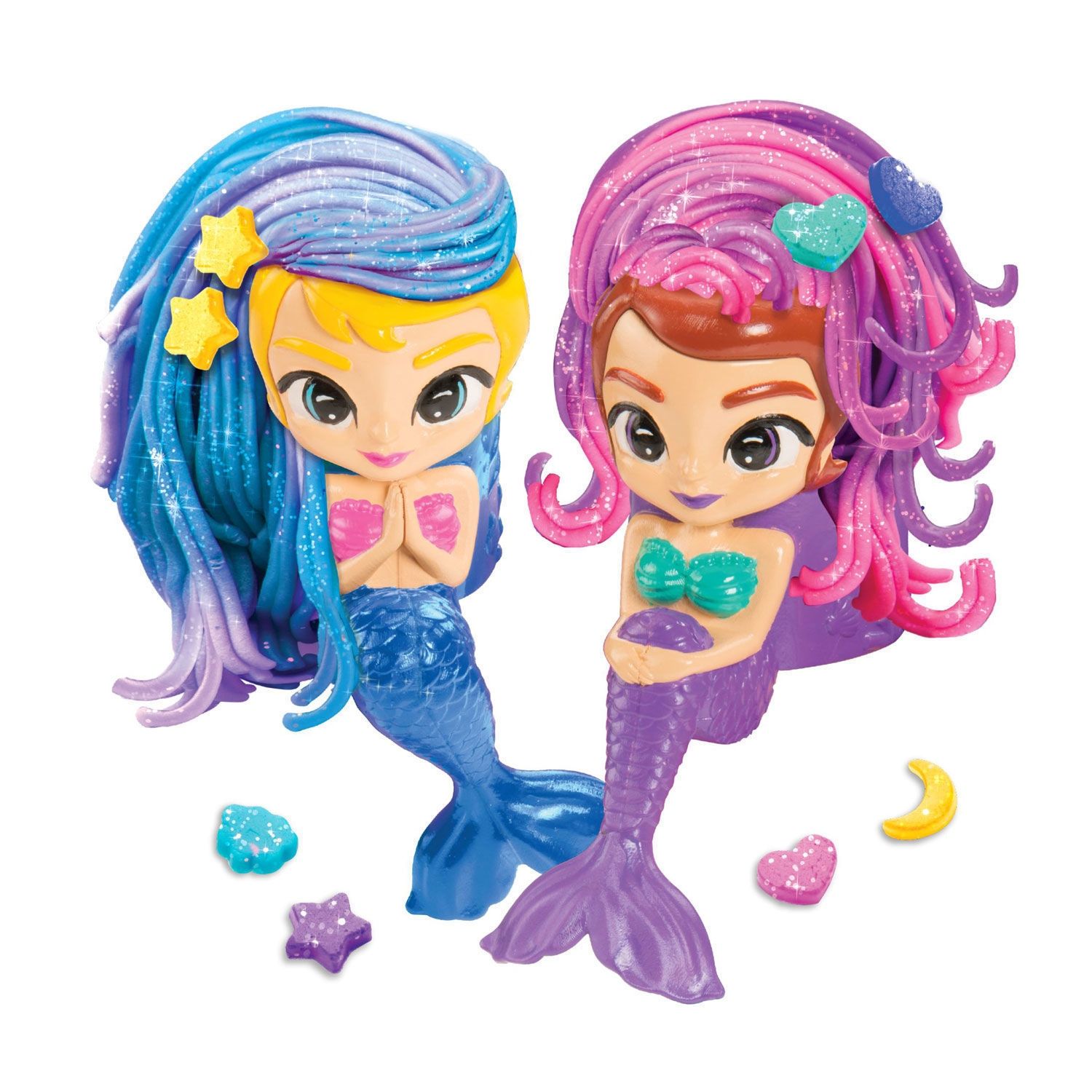 Cra-Z-Art Softee Dough Mermaid Stylin' Salon - Κομμωτήριο Γοργόνων με Πλαστελίνη Γκλίτερ (3+ Ετών) Lexibook CRDOUGH12
