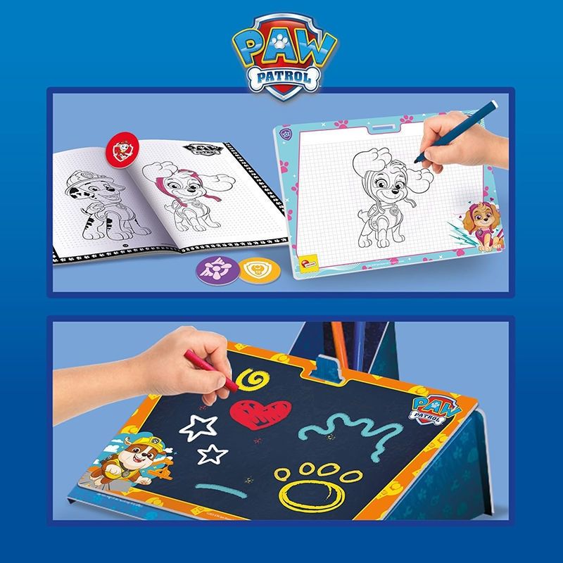 Σακίδιο Paw Patrol Σχεδιάζω & Χρωματίζω Lisciani | Δημιουργικό Σετ με Μαυροπίνακες για Παιδιά 3+