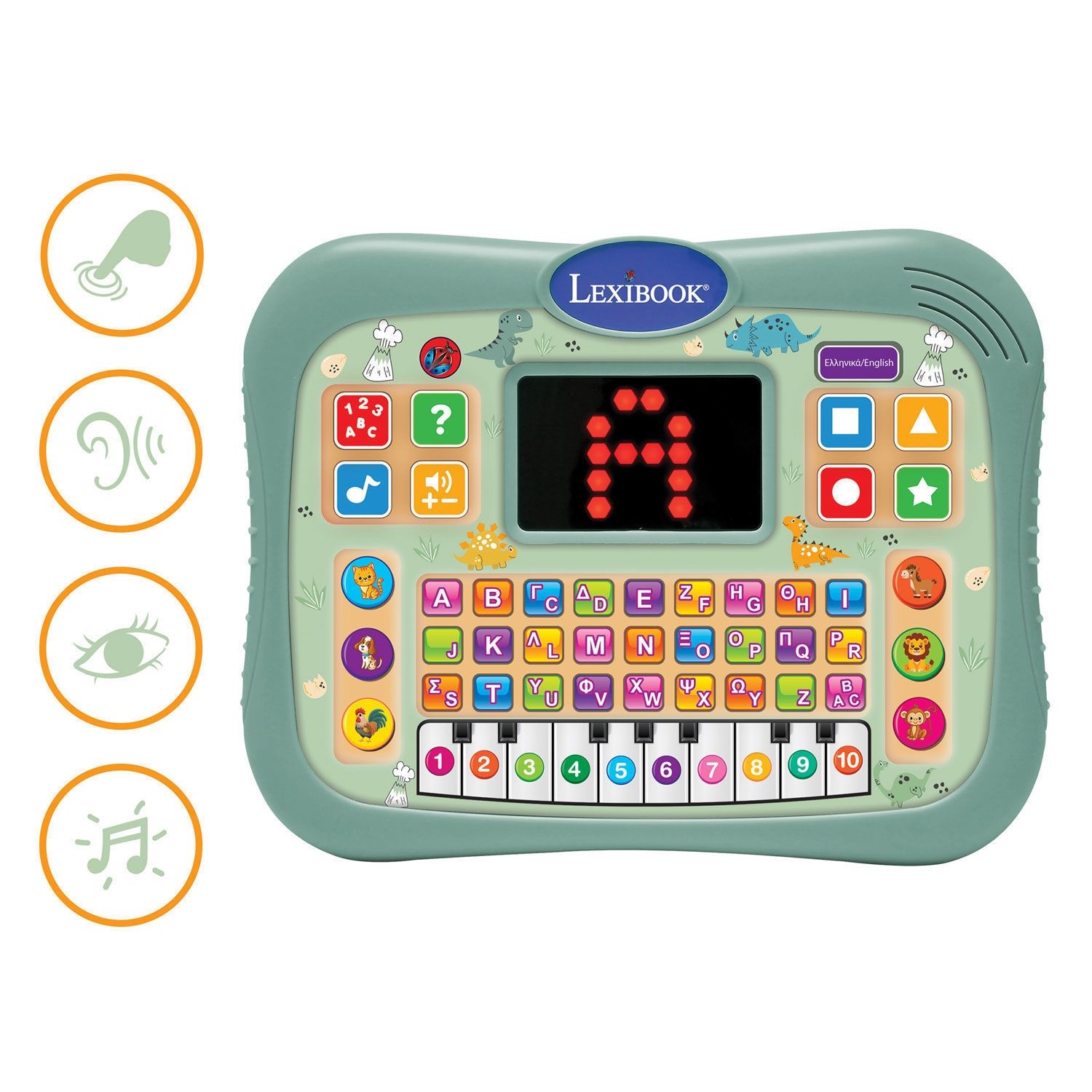 Εκπαιδευτικό Δίγλωσσο Tablet Dinosaurs 3+ Ετών Lexibook JCPAD007DINOi8