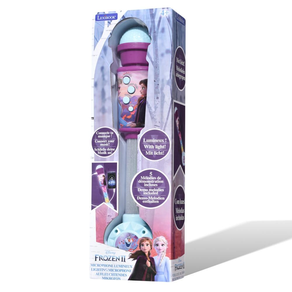 Lexibook Μικρόφωνο Frozen Με Φως - 5 Μελωδίες, και Ηχείο (Aux-In) MIC90FZ