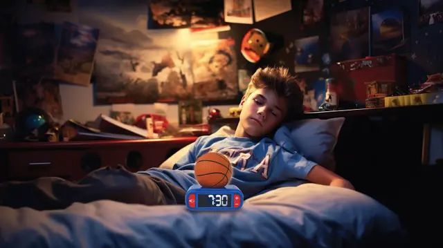 Παιδικό Ξυπνητήρι Basketball με 3D Νυχτερινό Φως & Ηχητικά Εφέ Lexibook RL800BA