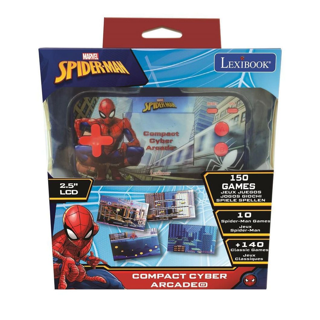 Φορητή Ηλεκτρονική Κονσόλα με 150 Παιχνίδια Spiderman JL2367SP/