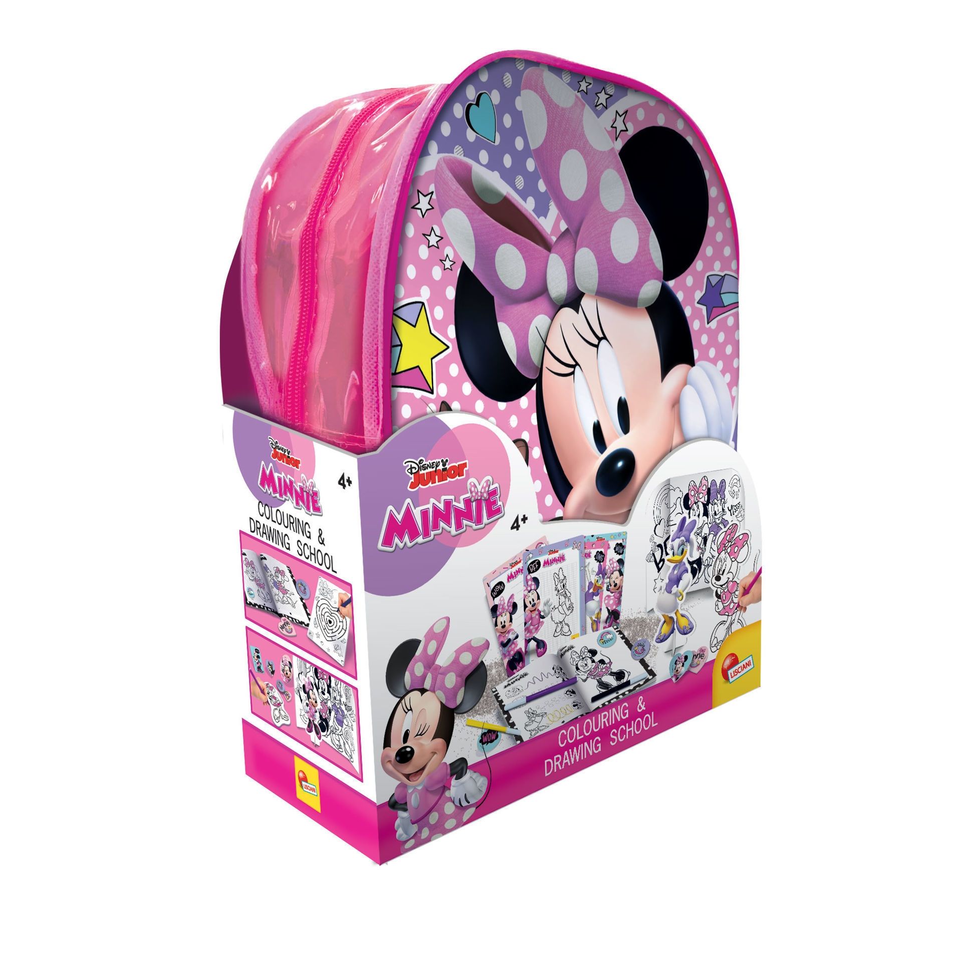 Σακίδιο Minnie Σχεδιάζω & Χρωματίζω Lisciani | Δημιουργικό Σετ Disney Junior για Παιδιά 4+