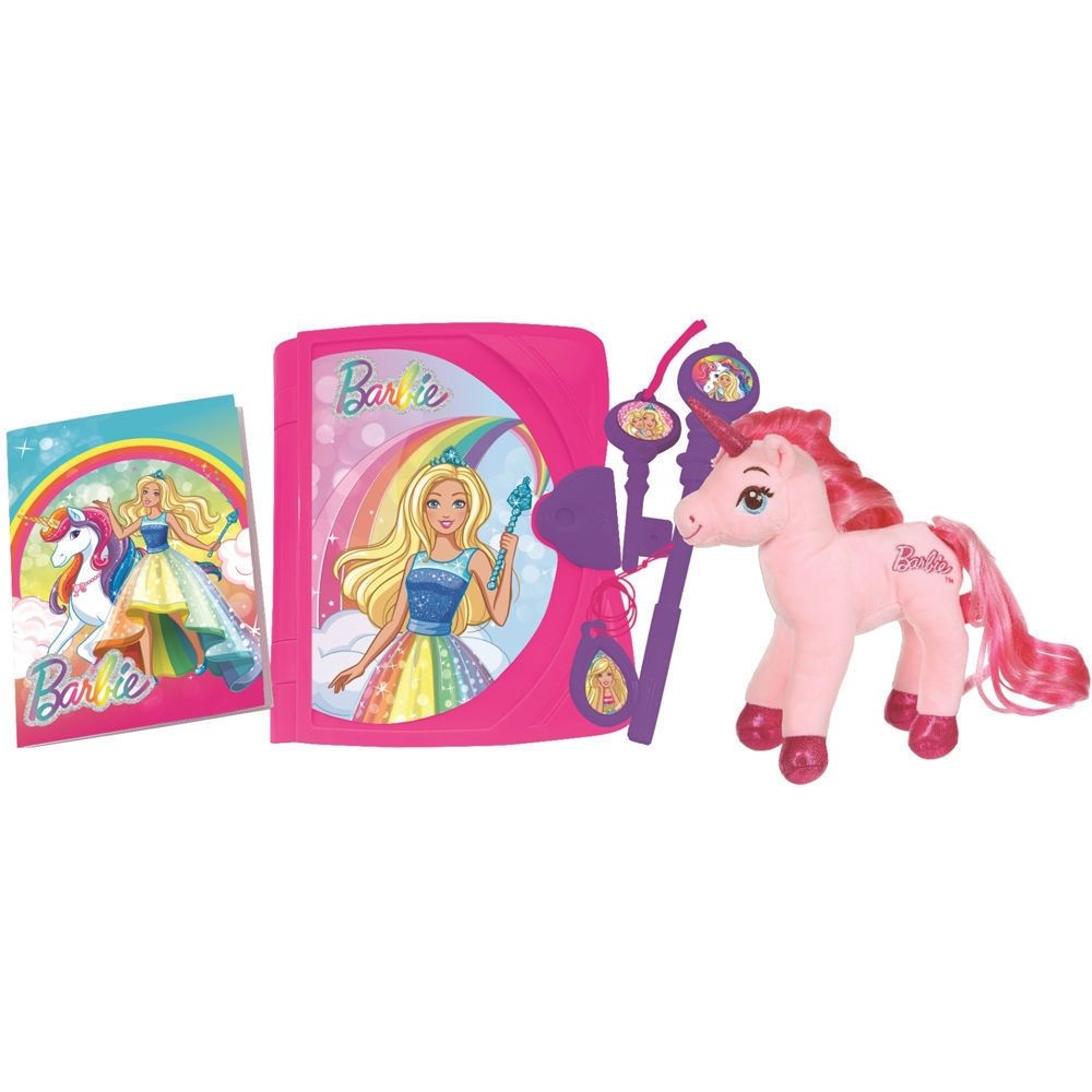 Barbie Ηλεκτρονικό Μυστικό Ημερολόγιο Lexibook - Με Λούτρινο Μονόκερο, Φως, Ήχο & Αξεσουάρ SD15BBY