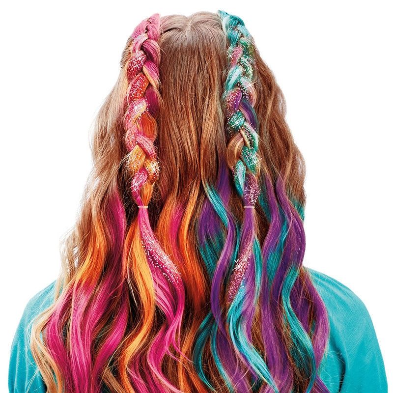 Cra-Z-Art My Look Deluxe Color FX Hair Extensions Studio - Σετ Βαφής & Διακόσμησης Μαλλιών με Glitter (8+ Ετών) Lexibook CRSS11