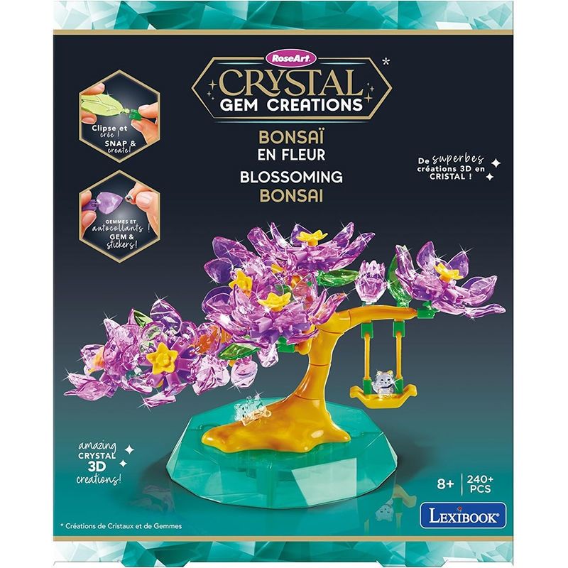 Crystal Gem Blossoming Bonsai - DIY Κρυστάλλινο Δέντρο με Άνθη Κερασιάς - 8+ Ετών Lexibook CRSS58