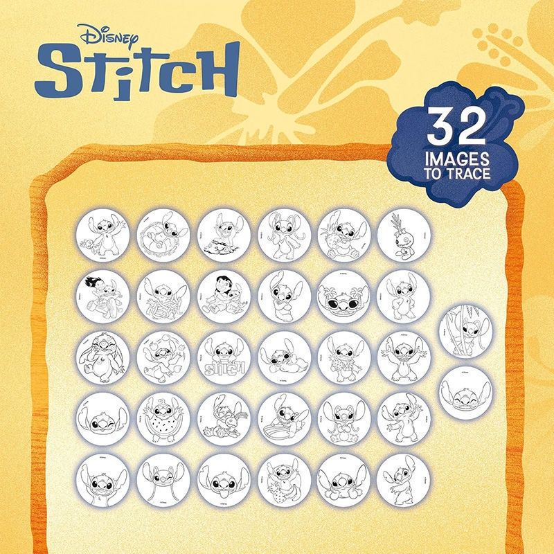Stitch Σχολή Ζωγραφικής με Προτζέκτορα LED 32 Εικόνες Disney για Παιδιά 5+ Ετών Lisciani 113071