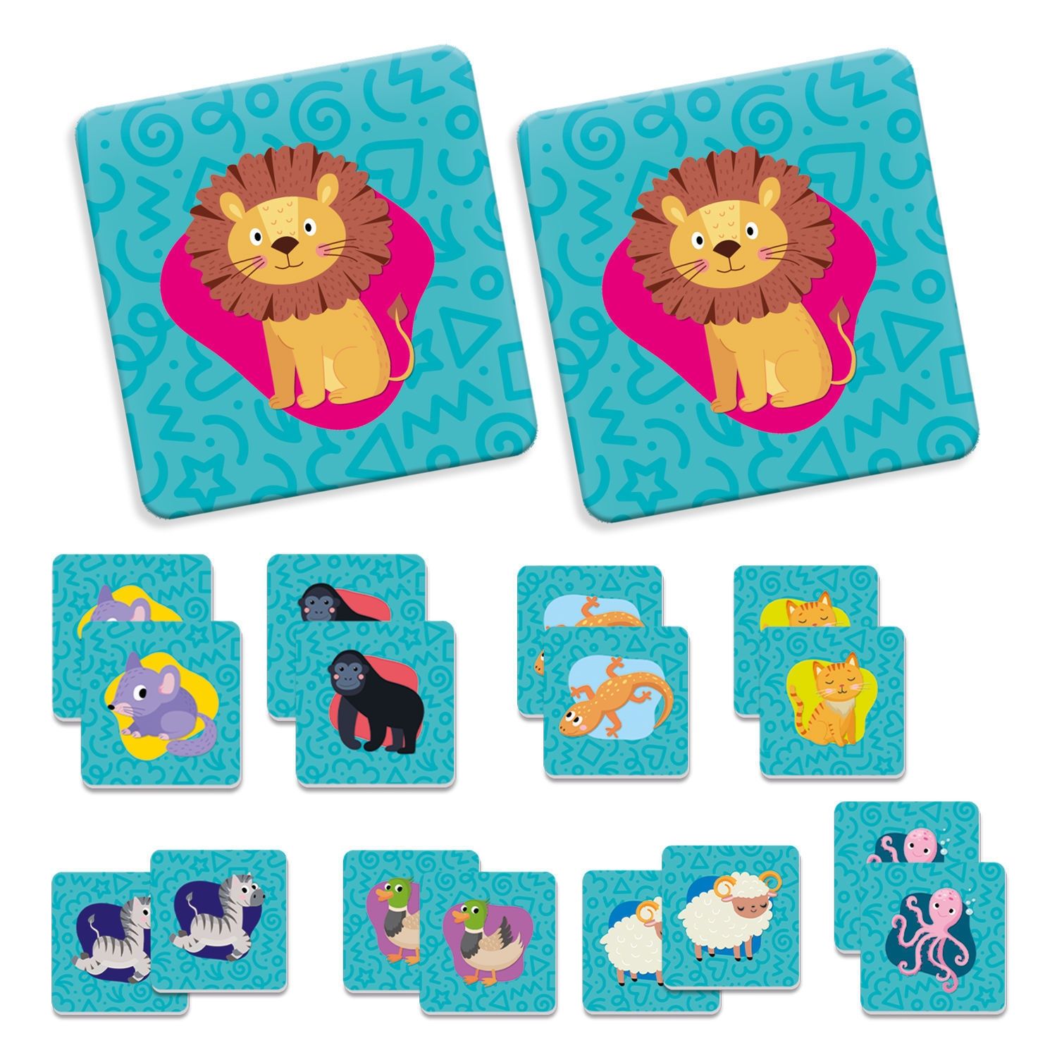 Παιχνίδι Μνήμης Lisciani - Εκπαιδευτικό Memory Game με Ζώα για Παιδιά 3-6 Ετών Carotina 109401