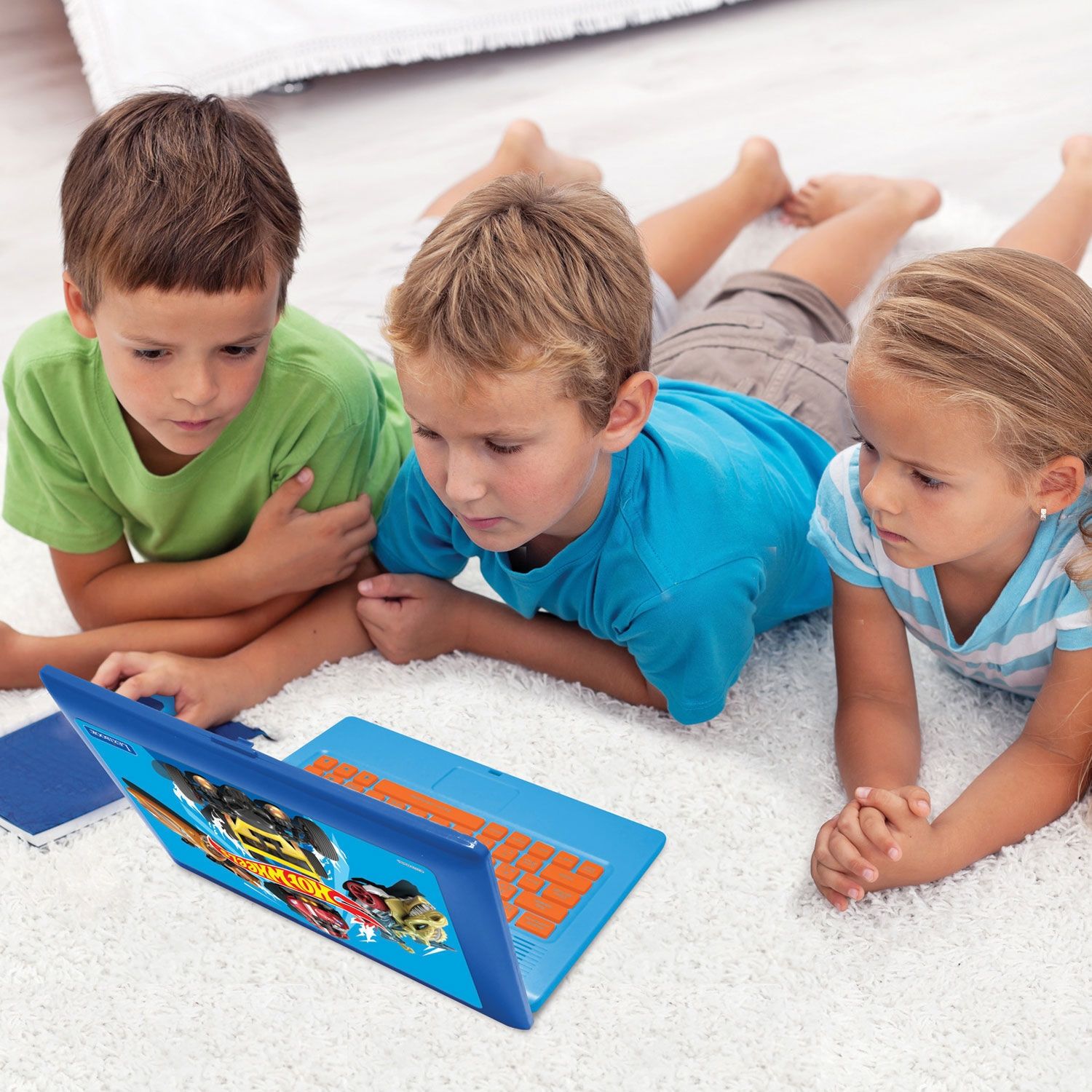 Δίγλωσσο Εκπαιδευτικό Laptop Hot Wheels με Ποντίκι 4+ Ετών - 124 Δραστηριότητες Lexibook JC598HWi8