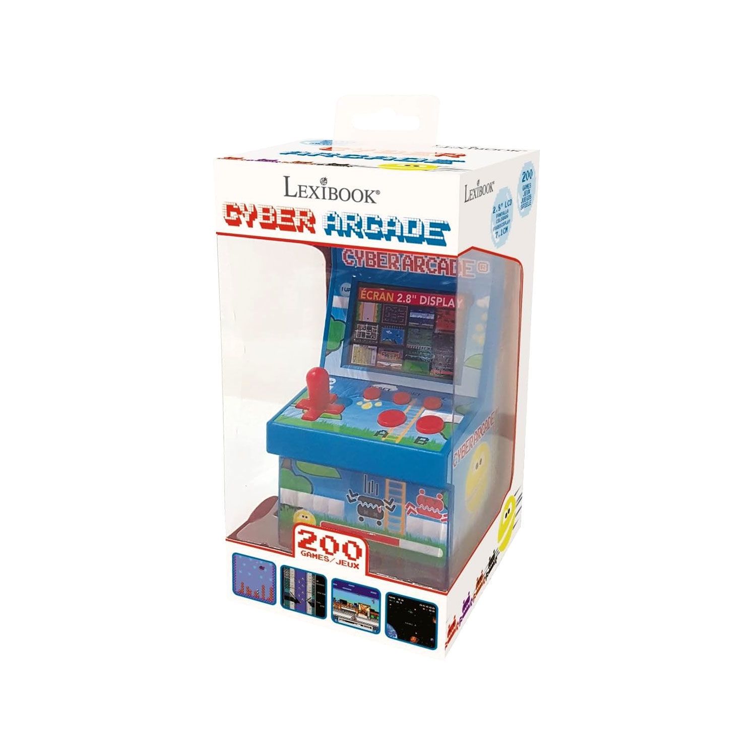 Cyber Arcade Lexibook - Μίνι Κονσόλα με 200 Παιχνίδια και Οθόνη 2.8" - 3+ Ετών